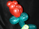 Balloon twisting rose - rose balloon