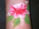 Photo Gallery - Cheek Arm Face Painting Design