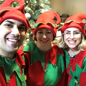 santa helpers hokeypokey