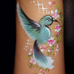 arm bird painting