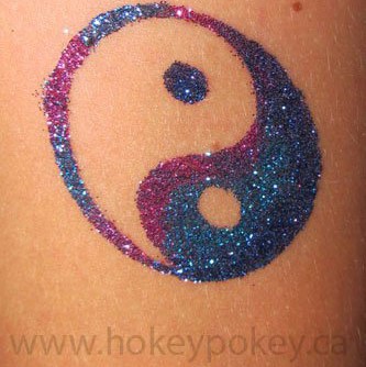 glitter tattoo stencil