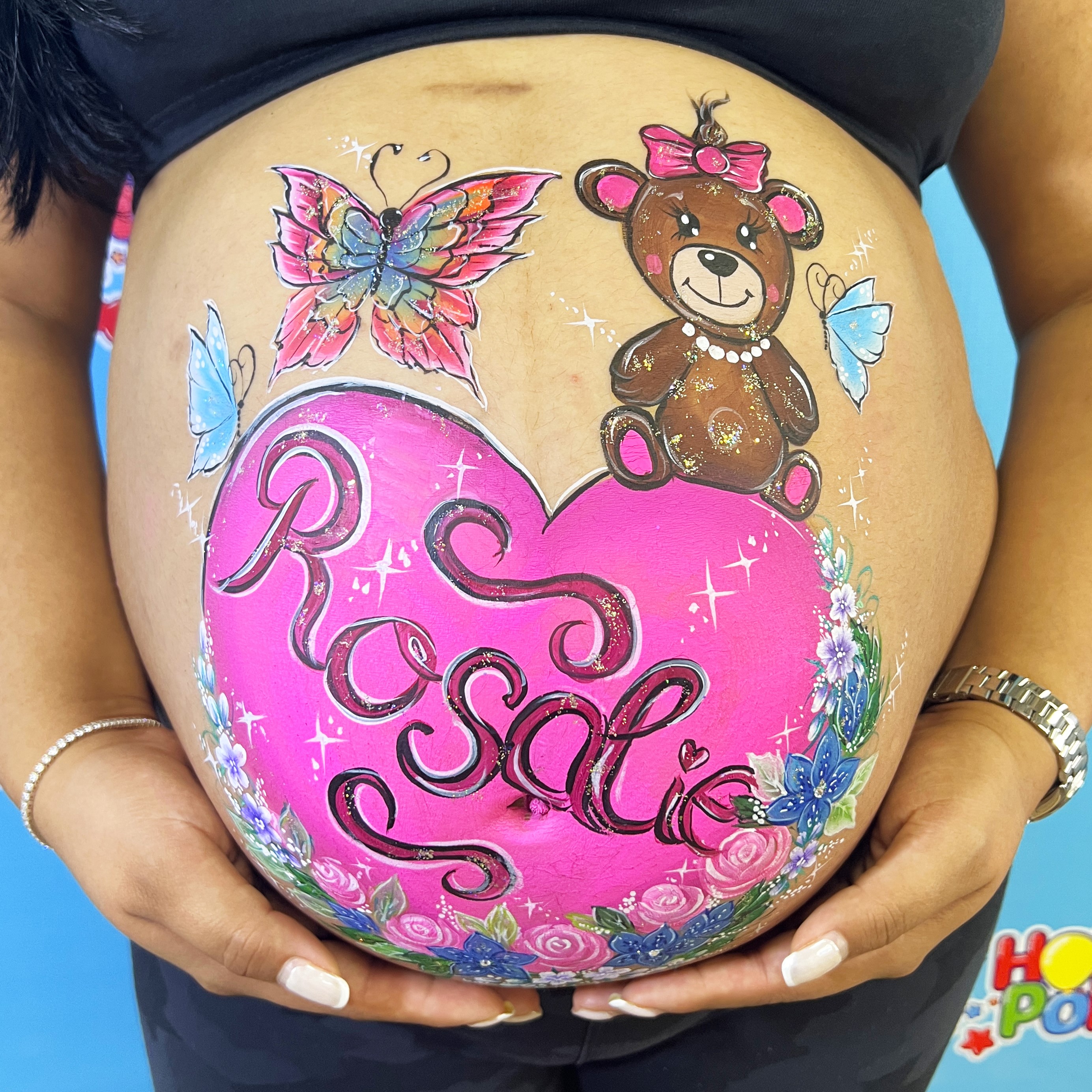 Cute belly painting