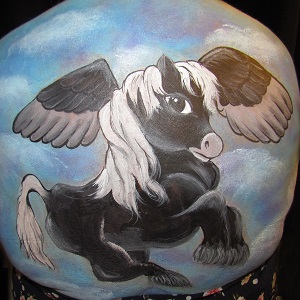 pegasus belly painting