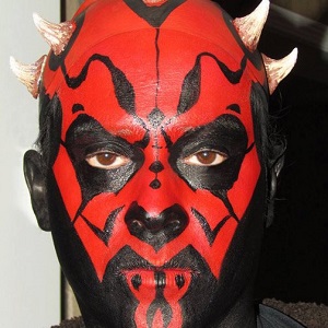 face painting darth maul